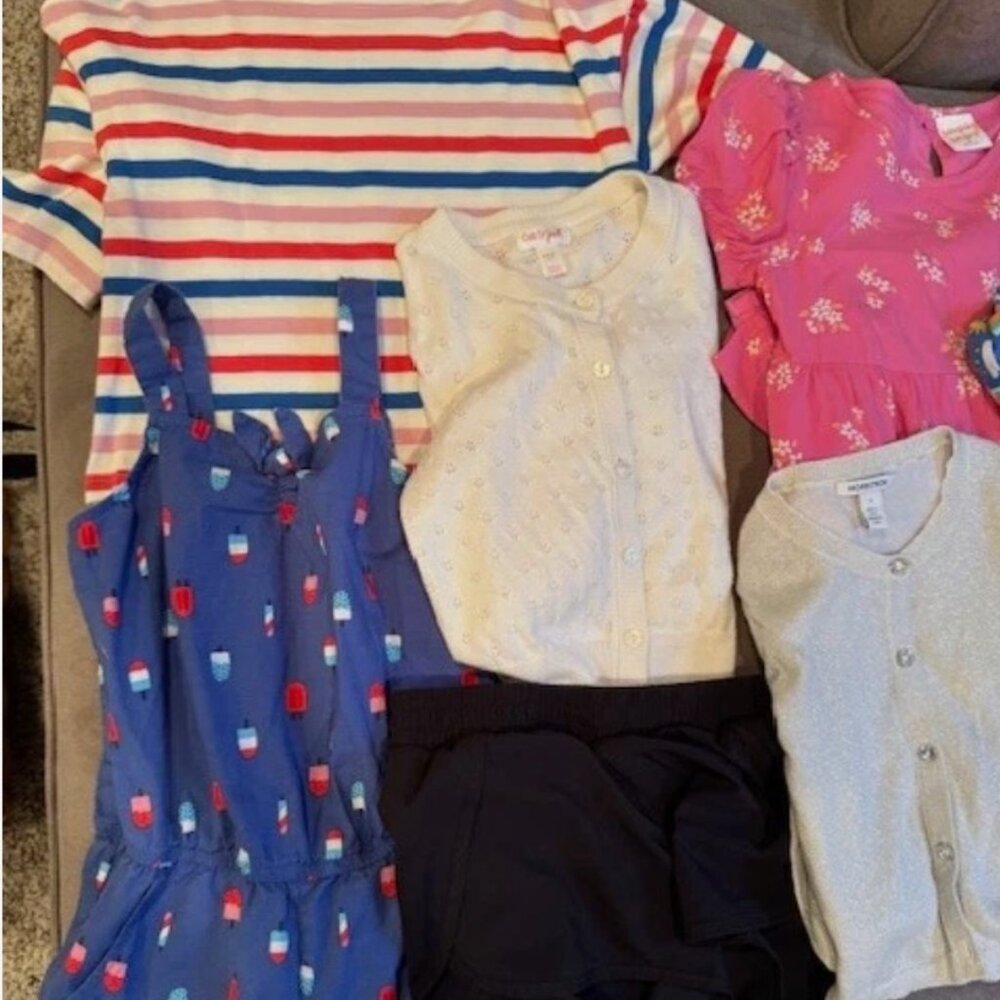 Lot of 8- Size S 6/7 Girls Summer Clothes-from Boden, Nordstrom, Cat&Jack & more